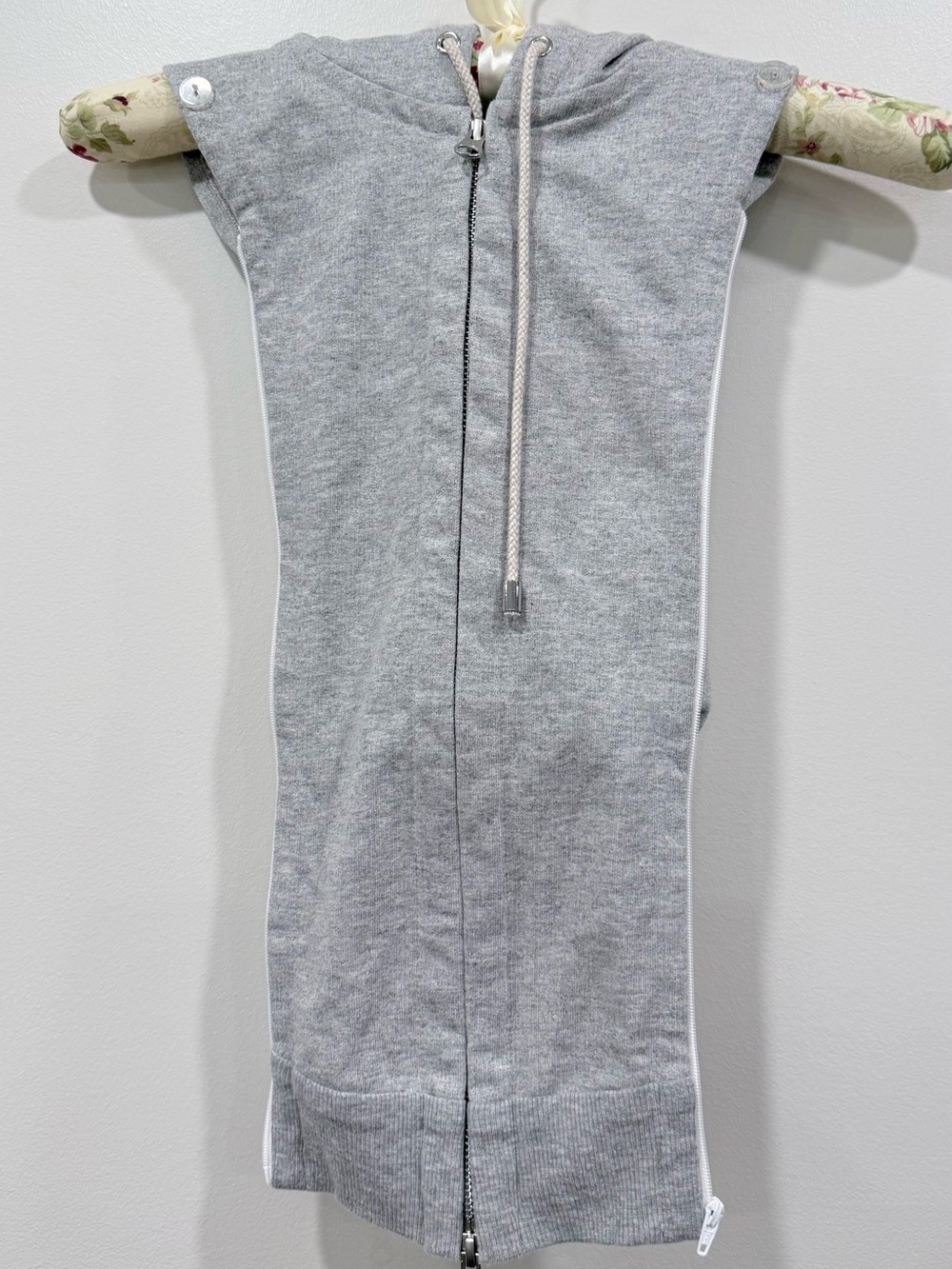 Veronica Beard Plus Sz Light Gray Hoodie Dickey - Picture 3 of 5